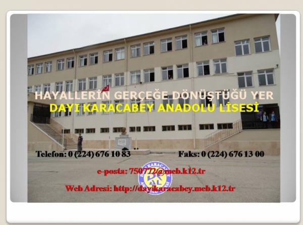 Dayı Karacabey Anadolu Lisesi Fotoğrafı